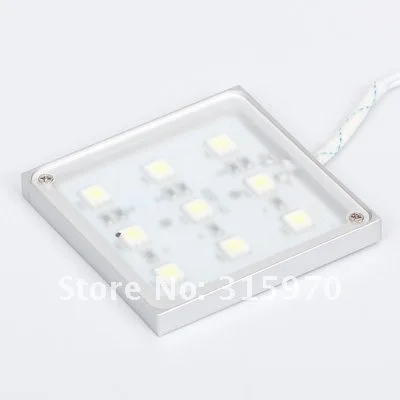 led accent light slim type 12V ,square shape led backlight ,9pcs 5050SMD led cabinet light