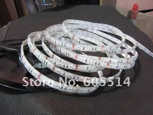[Seven Neon]Free DHL shipping+5M waterproof 300 LEDs 5050 led SMD RGB Led+24keys IR remote controller+12V 7A Led Power Adapter