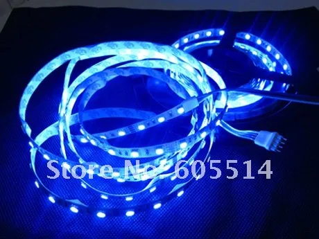 [Seven Neon]DHL shipping+5M non-waterproof 300leds 5050 led SMD RGB strip+24keys IR remote controller+12V 7A Led Power Adapter