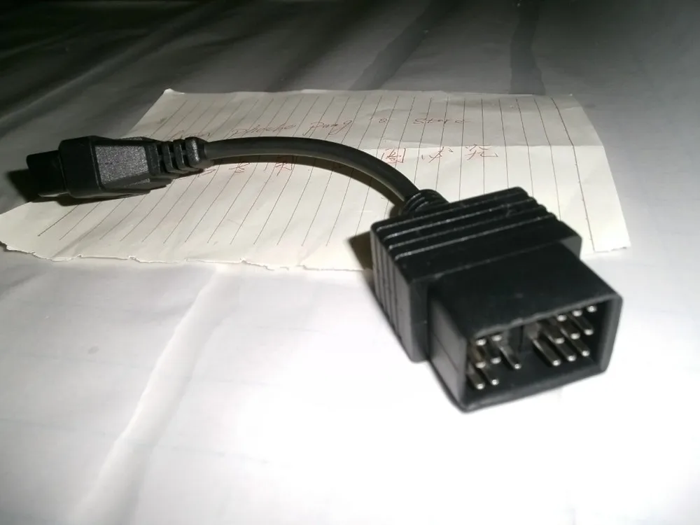 TOYOTA 17 Pin 17Pin Male to OBD OBD2 OBDII DLC 16 Pin 16Pin Female Car Diagnostic Tool Adapter Converter Cable (2)