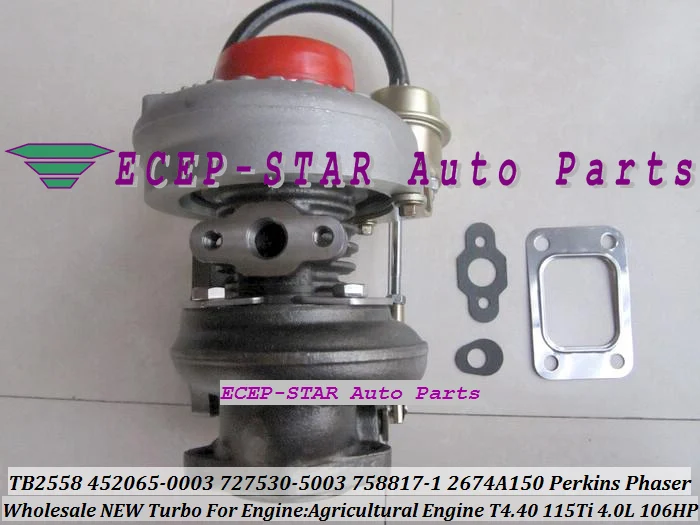 TB2558 452065-0003 727530-5003 758817-0001 2674A150 Turbo Turbine Turbocharger For PERKINS Phaser Engine T4.40 4.0L 106HP (3)