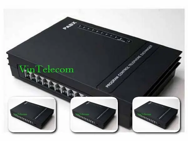3CO+8Ext-SOHO PBX / Small PABX -for small businss solution-Free Shipping