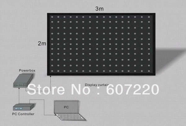 led display curtain p10