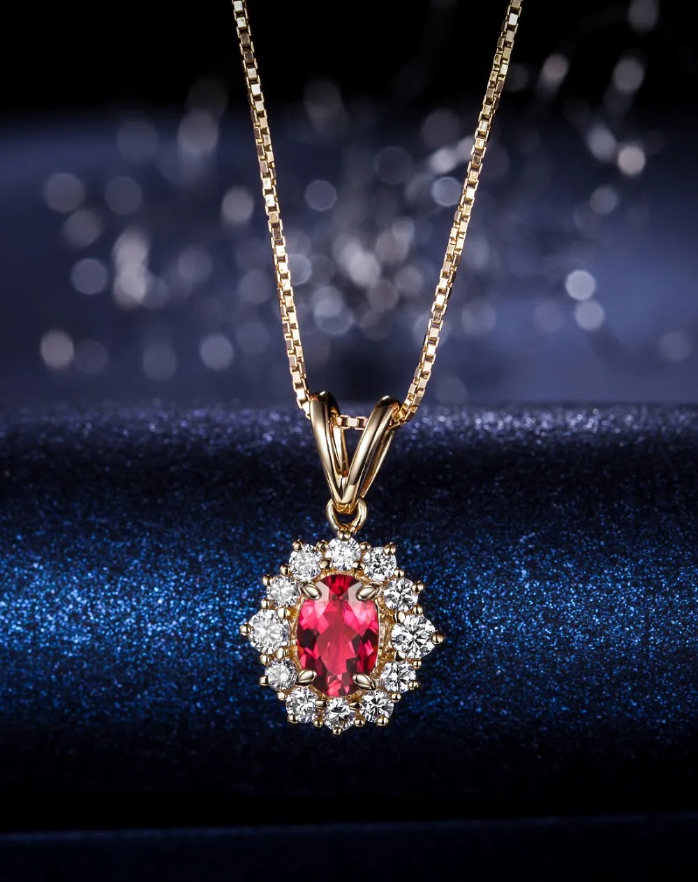 diamond gemstone pendant necklace 2