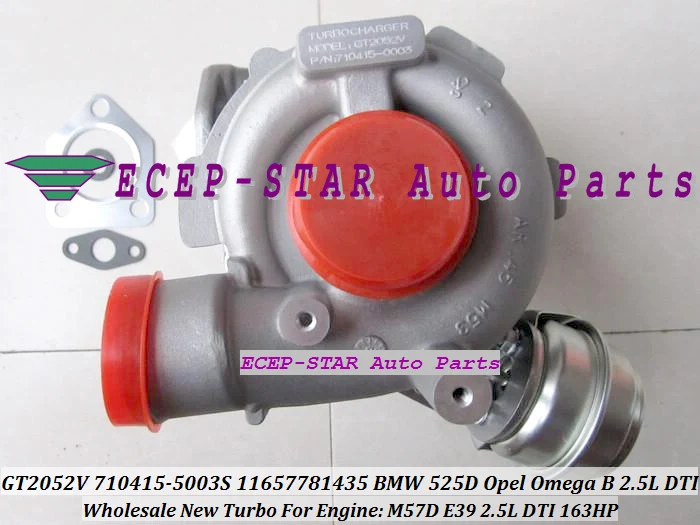 GT2052VNT GT2052V 710415-5003S 710415-0001 Turbo Turbocharger For BMW 525D 2002-03 Opel Omega B 2.5L DTI Engine M57D E39 163HP (4)