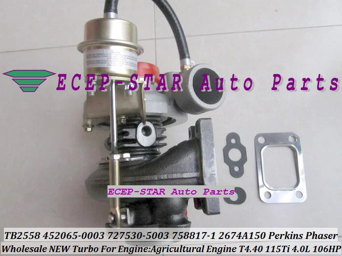 TB2558 452065-0003 727530-5003 758817-0001 2674A150 Turbo Turbine Turbocharger For PERKINS Phaser Engine T4.40 4.0L 106HP (5)