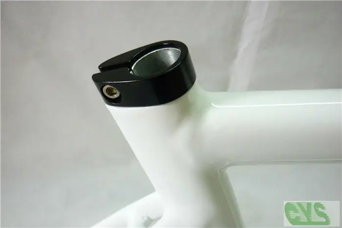 Top Classic LB725 Pearl White Fixed Gear Bicycle Frame Aluminium Alloy 1.85KG/PCS smooth welding Bike Parts Wholesale 8