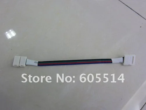 [Seven Neon]Free shipping 20pcs 5050 LED SMD RGB Strip connector with 14cm long cable
