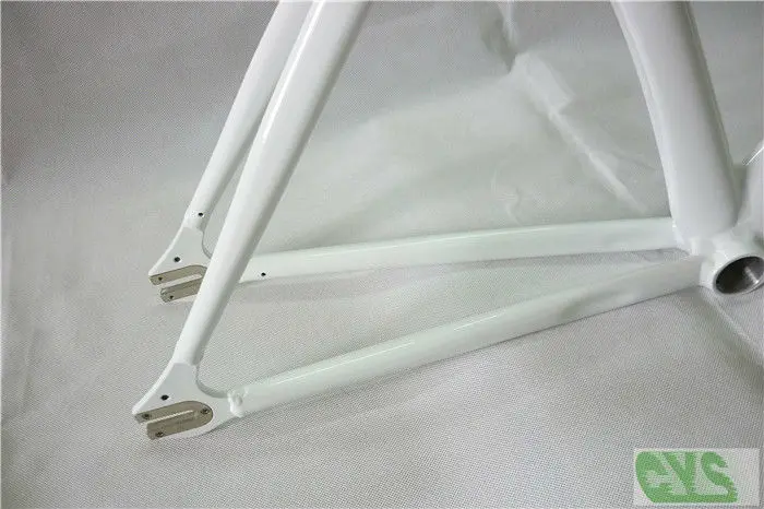 Top Classic LB725 Pearl White Fixed Gear Bicycle Frame Aluminium Alloy 1.85KG/PCS smooth welding Bike Parts Wholesale 11