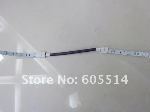 [Seven Neon]Free shipping 20pcs 5050 LED SMD RGB Strip connector with 14cm long cable