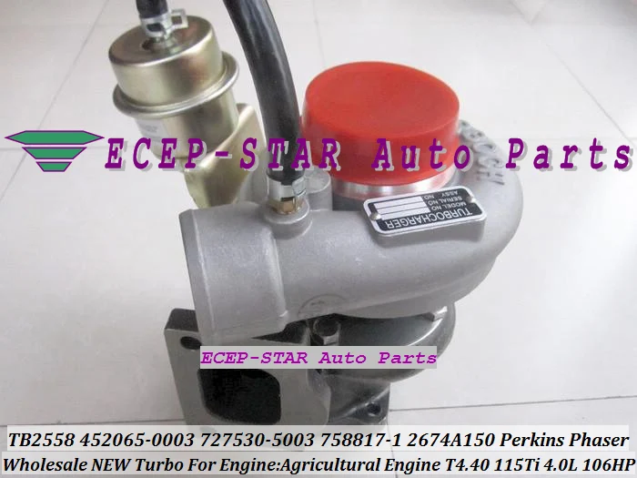 TB2558 452065-0003 727530-5003 758817-0001 2674A150 Turbo Turbine Turbocharger For PERKINS Phaser Engine T4.40 4.0L 106HP 