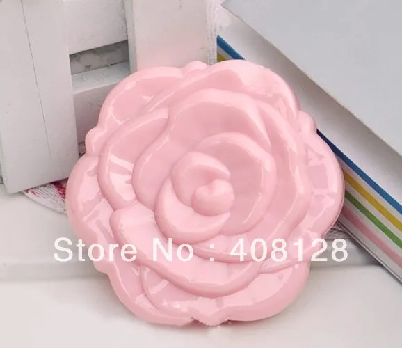 Espelho de Maquiagem Frete Grátis Rose Forma Compacta Cosmtic Espelho Menina Bonito 100 Pçs - Lote 3d 12 Espelhos para maquiagem
