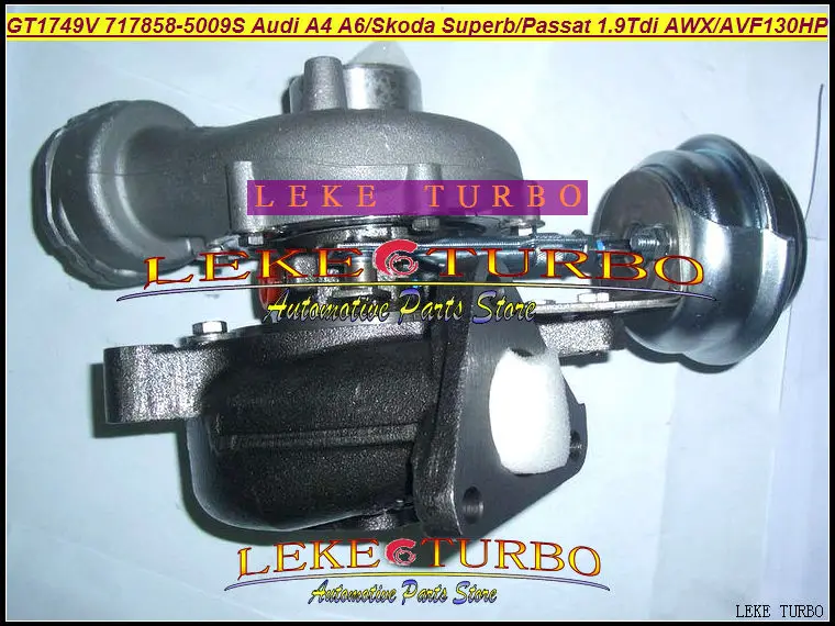 GT1749V 717858-5009S Audi A4 A6 SKODA Superb VW Passat AWX AVF 1.9T 130HP turbocharger (3)