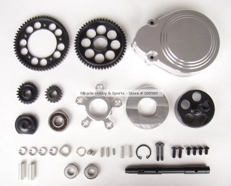 CNC - 2 speed system with alloy gear cover