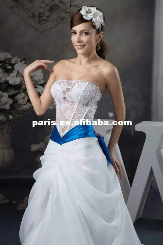 Gorgeous Elegant Satin Lace Appliqued 