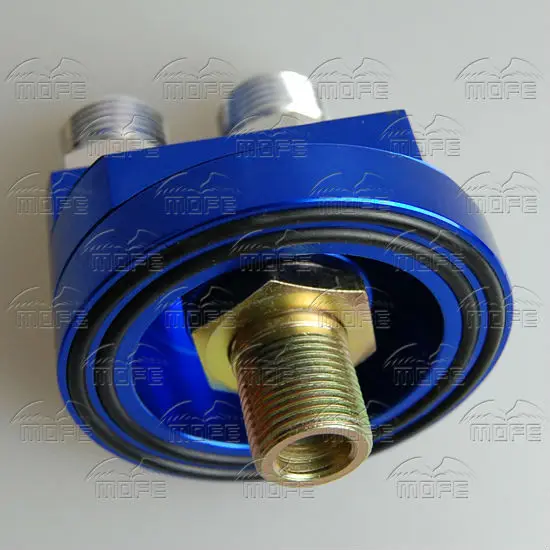 Aluminum AN10 Oil Filter Relocation Kit Sandwich Plate Adapter for Oil Cooler DSC_0381