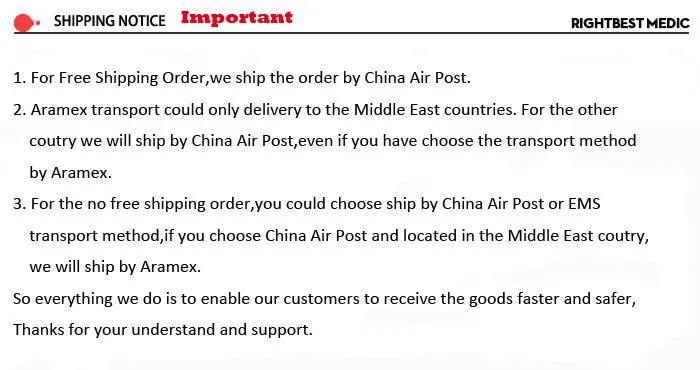Shipping notice