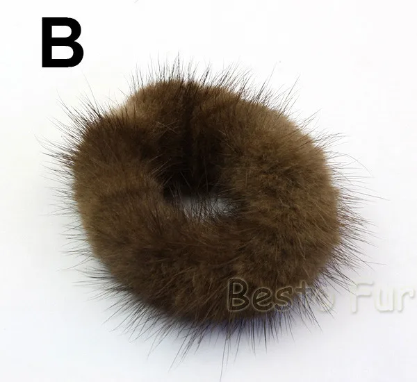Mink fur hair tie_02