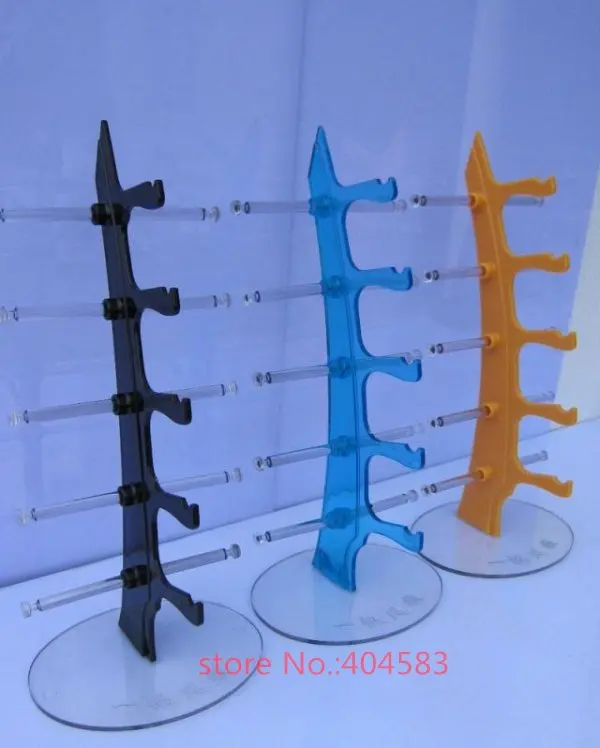 Wholesale spectacle eyewear displays stand sunglasses stand holder rack  (hold up to 5pairs)many colors for choice