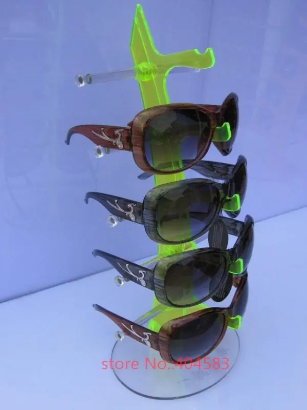 Wholesale spectacle eyewear displays stand sunglasses stand holder rack  (hold up to 5pairs)many colors for choice