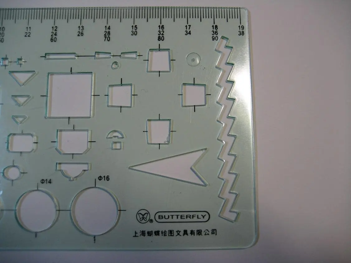 Construction template ruler (5501) , wholesale and retail, 20 pieces/lot