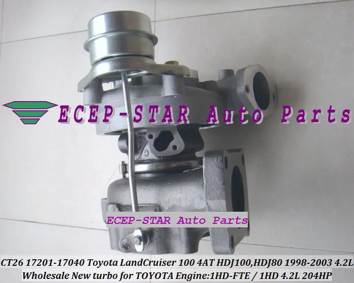 CT26 17201-17040 Toyota Land Cruiser 100 4AT HDJ100 1HD-FTE 1HD FT-HDJ80 1998-2003 4.2L 204HP Turbocharger - (5)