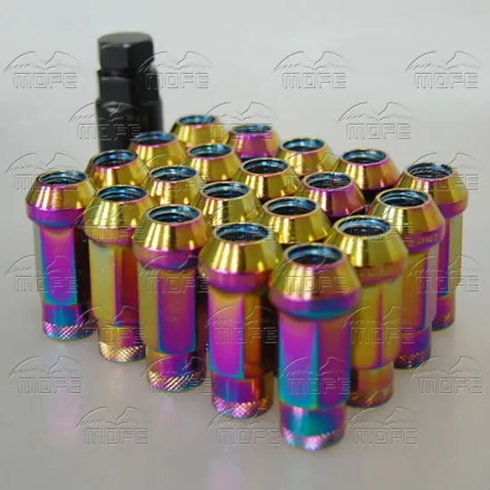 Extended Open End Muteki 48mm Steel Racing Car Wheel Lug Nuts M12 x P1.25 1.25 P1.5 1.5 Wrench Adapter Red Blue Gold Titanium Neo Chrome DSC_0420