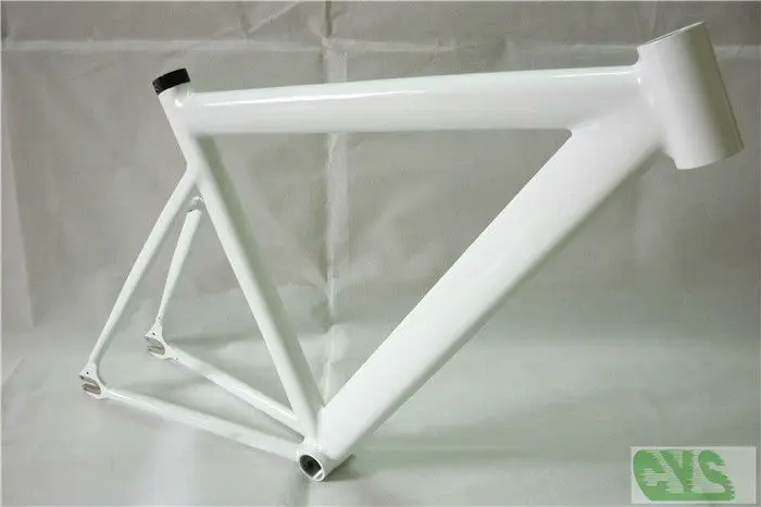 Sale Classic LB725 Pearl White Fixed Gear Bicycle Frame Aluminium Alloy 1.85KG/PCS smooth welding Bike Parts Wholesale 5