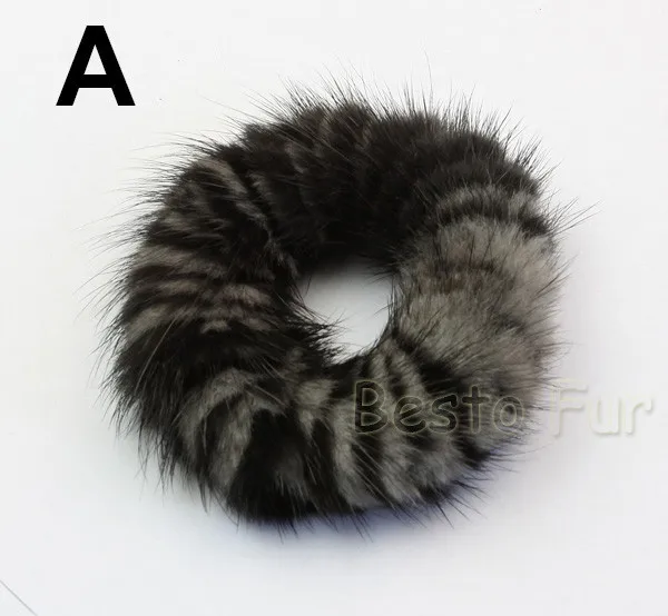 Mink fur hair tie_01