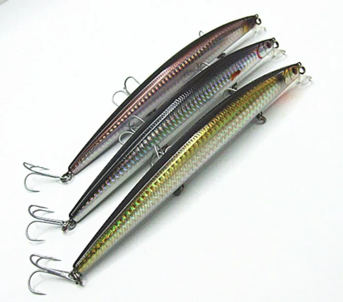 Isca de Pesca Isca de Plástico 30g tipo Flutuante Iscas Minnow Rígido Lábio 17.5 cm - 5 17.5 cm 30g tipo Flutuante Iscas Minnow
