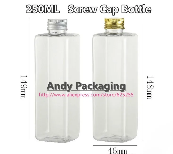 250ml square screw cap