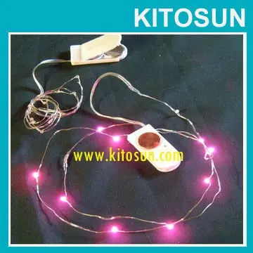 Pink led vine light kitosun CR2032