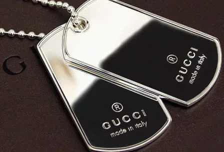 mens gucci dog tags