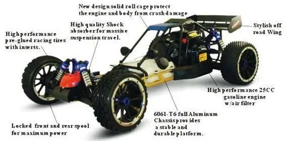 free shipping Bajer 5B 1/5th 4WD RTR 30CC gas Engine car 2CH 2.4G system 94054