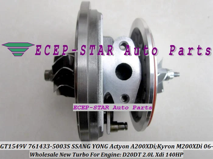 Turbo CHRA Cartridge Turbocharger Core GT1549V 761433-5003S 761433 A6640900880 SSANG YONG Actyon A200XDi Kyron M200XDi 2.0L Xdi 2006- D20DT 140HP (3)