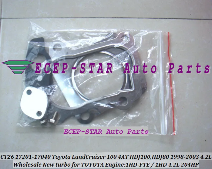 CT26 17201-17040 Toyota Land Cruiser 100 4AT HDJ100 1HD-FTE 1HD FT-HDJ80 1998-2003 4.2L 204HP Turbocharger -(2)