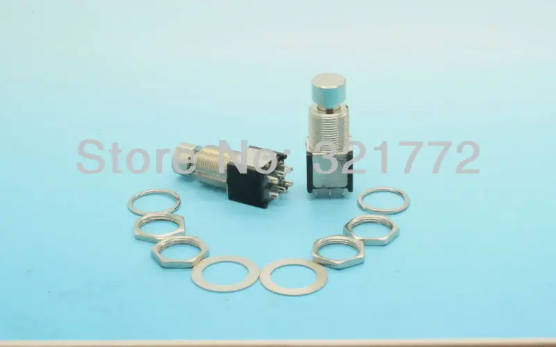 Stomp Switch DPDT Latching Momentary Metal Guitar Pedal Effect Solder Connection