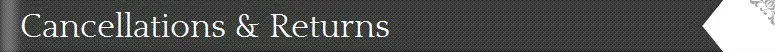 Cancellations & Returns