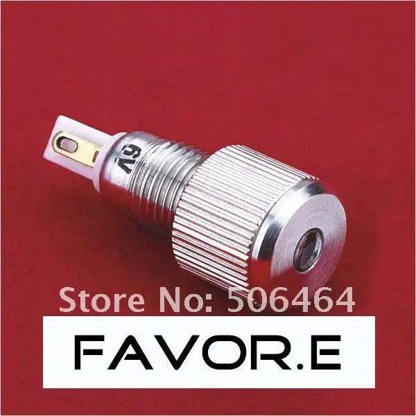 8mm IP67 waterproof metal indicator light/pilot lamp PIN terminal