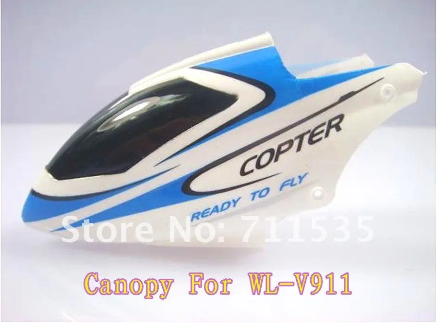Wholesales Head Cover Canopy Spare Parts For 4Ch 2.4GHZ WL V911 Single Propeller RC Helicopter Toys,Ready to Fly