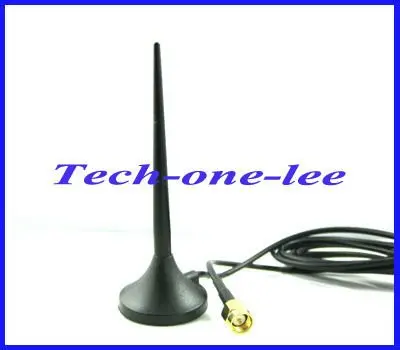 10pcs/lot SMA 3dbi 3G Antenna with RG174 cable 1.5M free shipping