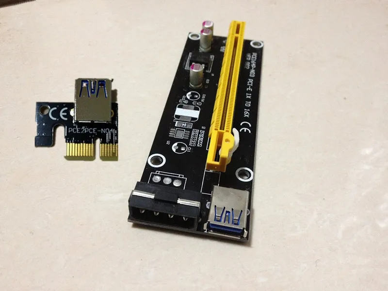 pcie 1x to 16x card with power