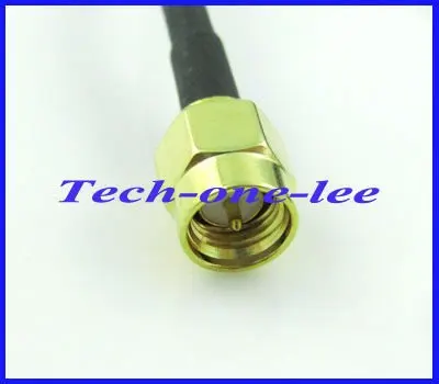 10pcs/lot SMA 3dbi 3G Antenna with RG174 cable 1.5M free shipping