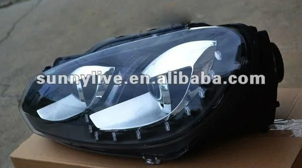 For VW Golf 6 Headlights with LED ( Left and Right ) 2010-2012 V1 Type
