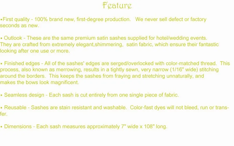 featur for satin sash copy