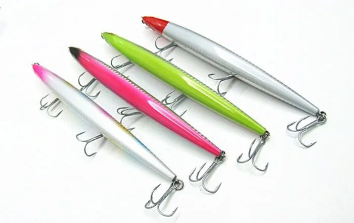 Isca de Pesca Isca de Plástico 30g tipo Flutuante Iscas Minnow Rígido Lábio 17.5 cm - 7 Iscas artificiais