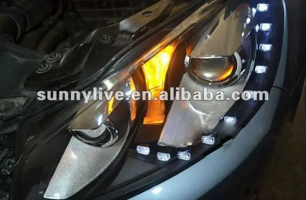 For VW Golf 6 Headlights with LED ( Left and Right ) 2010-2012 V1 Type