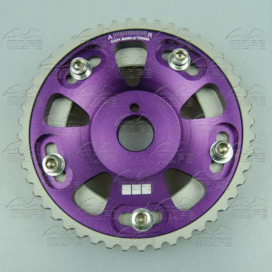 Aluminum Alloy Timing Gear Adjustable Cam Gear Pulley for Toyota Supra 2JZ 2JZGTE 1JZGTE Purple DSC_0052