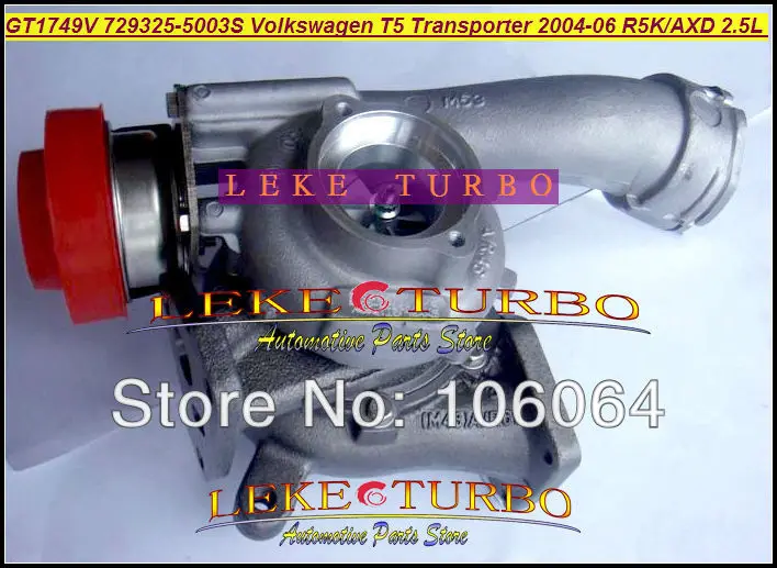 GT1749V 729325-5003S Turbocharger for VOLKSWAGEN T5 Transporter R5K AXD 2.5L 130HP 2004-2006 TURBO (5)