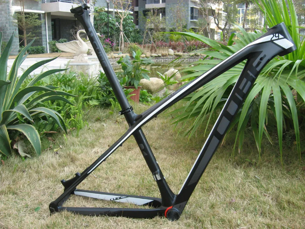 Best Hot Sales ! Free Shipping ! Cube Reaction GTC 29er Carbon Mountain Bike Frame Black/White/Red 1